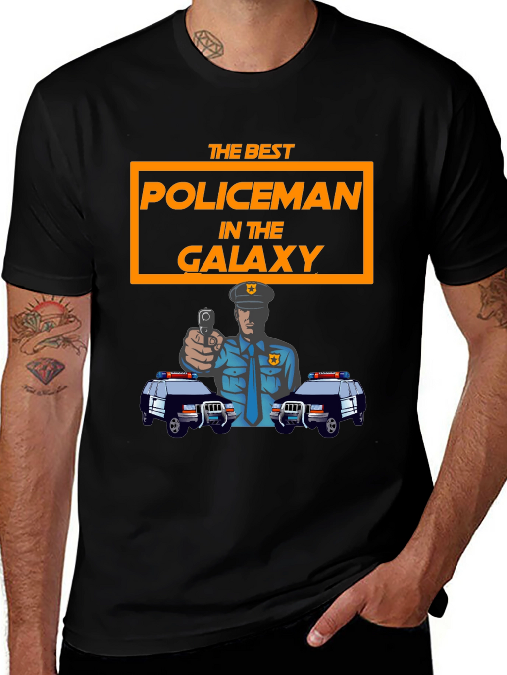 Best Policeman in Galaxy T-Shirt