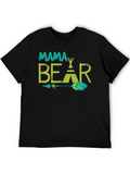Mama Bear Tee - Graphic Print Arrow Design