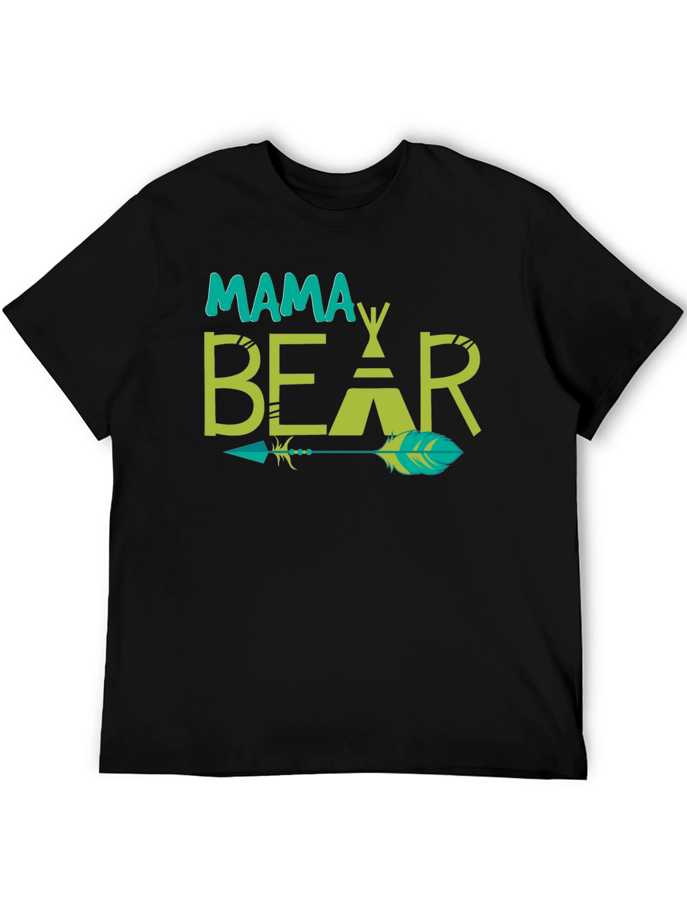Mama Bear Tee - Graphic Print Arrow Design