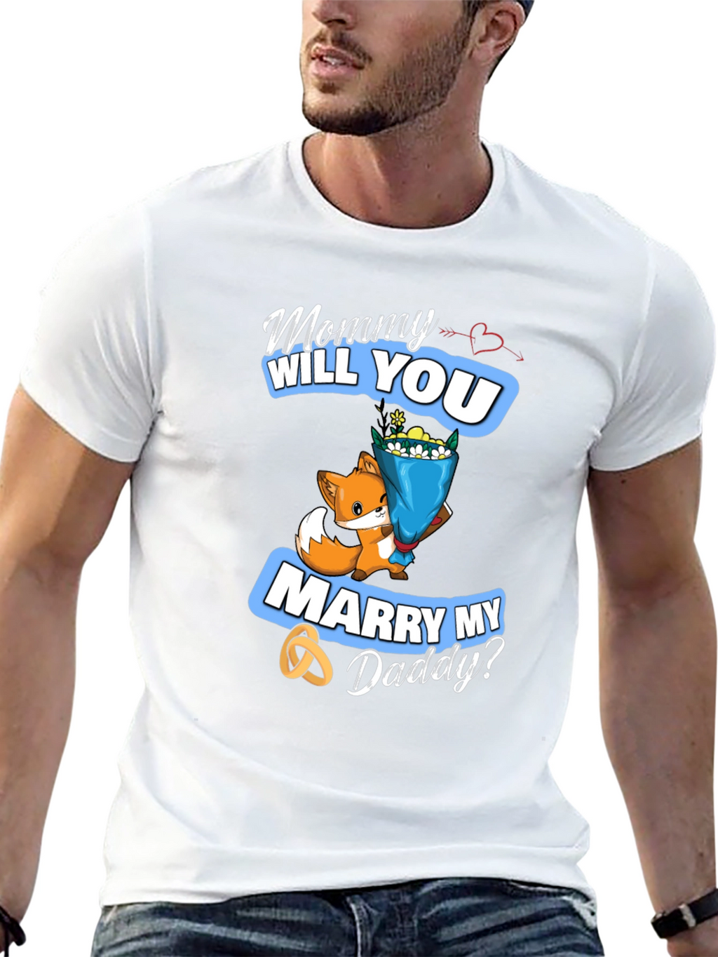 Mommy Will You Marry My Daddy? Cute Fox T-Shirt