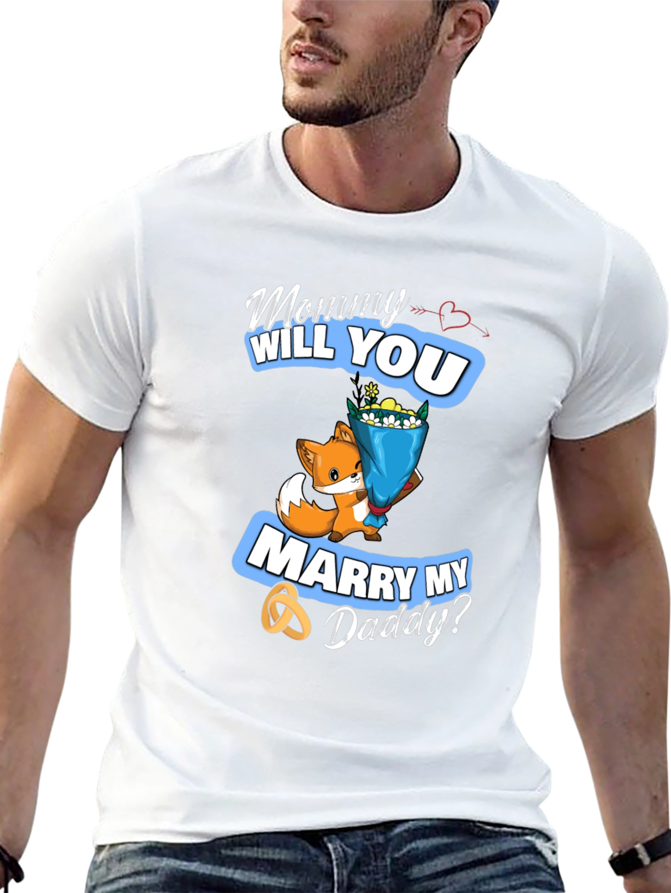 Mommy Will You Marry My Daddy? Cute Fox T-Shirt