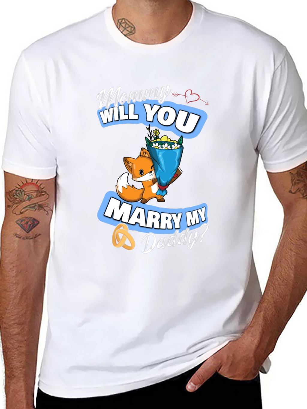 Mommy Will You Marry My Daddy? Cute Fox T-Shirt