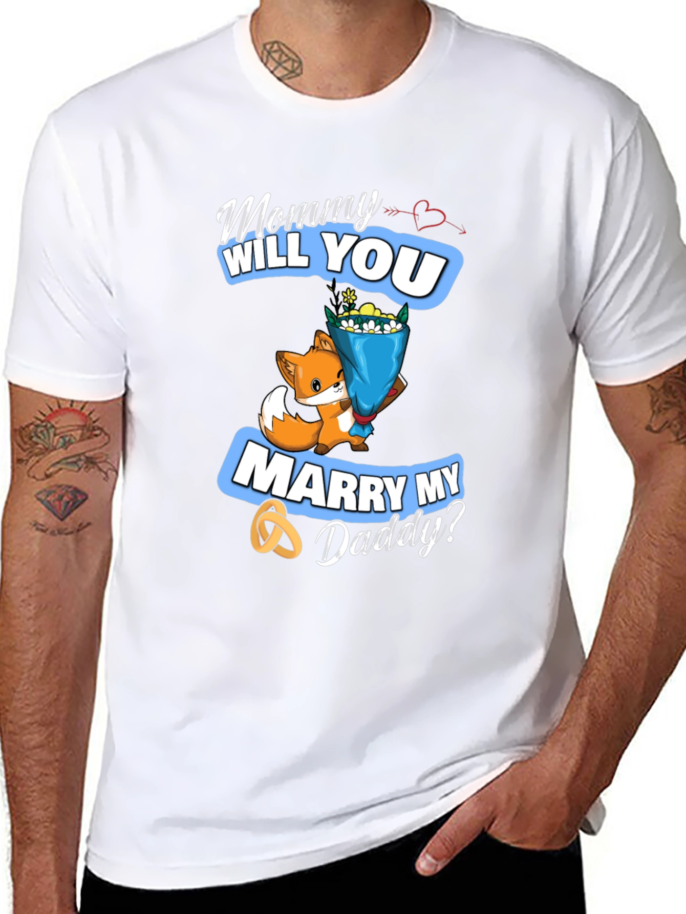 Mommy Will You Marry My Daddy? Cute Fox T-Shirt