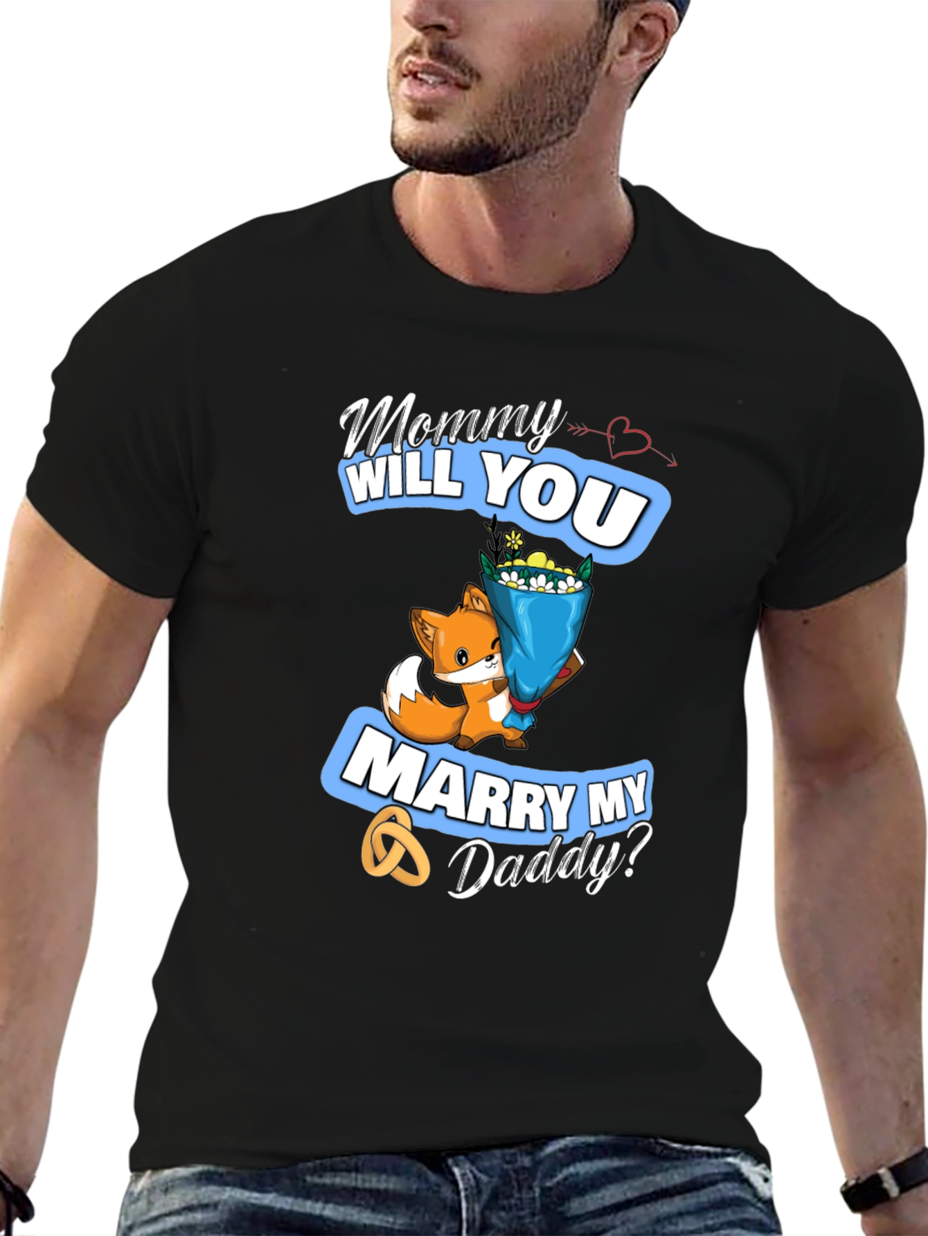 Mommy Will You Marry My Daddy? Cute Fox T-Shirt