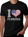 I Love Florida T-Shirt - Patriotic Design