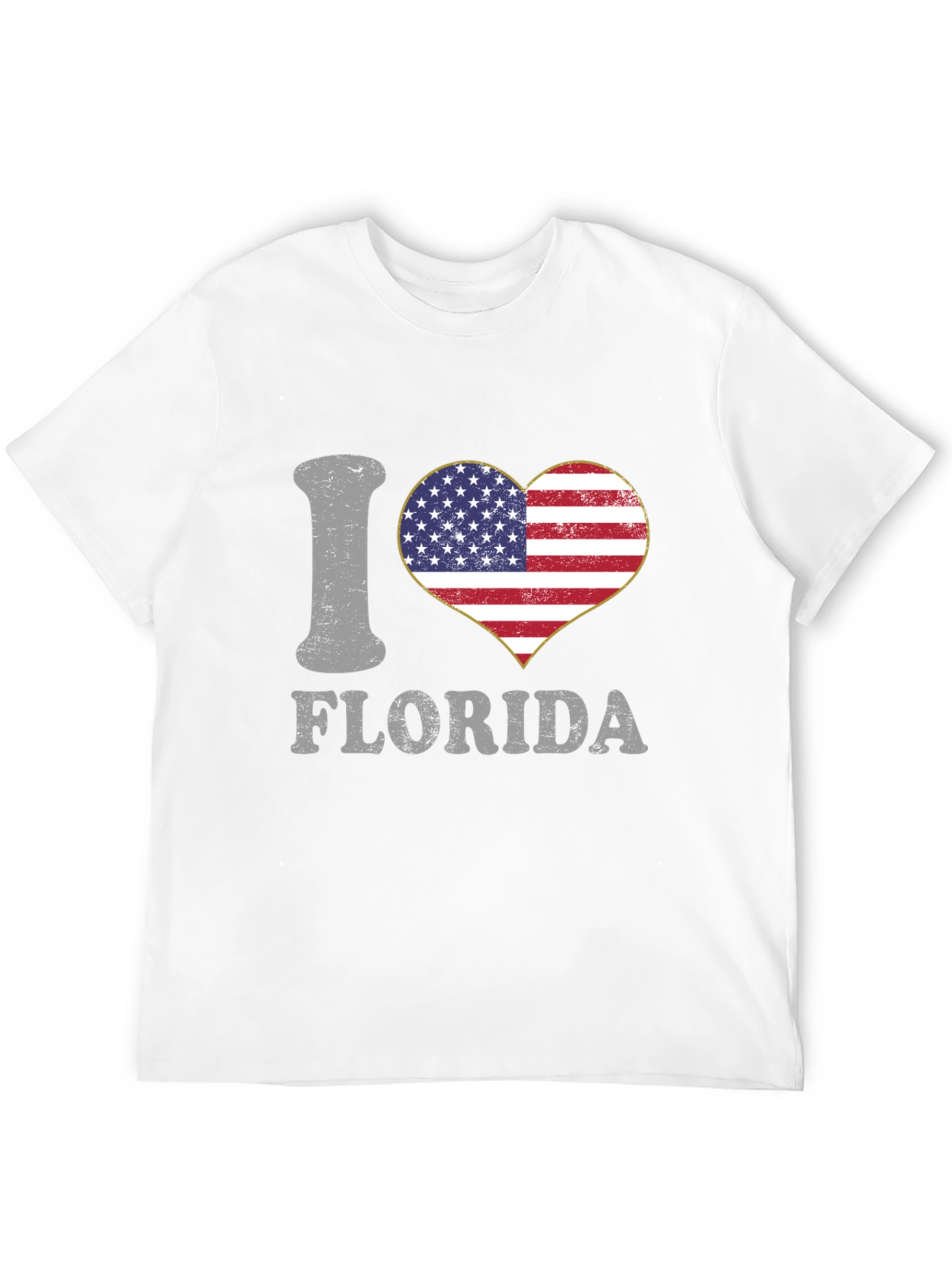 I Love Florida T-Shirt - Patriotic Design