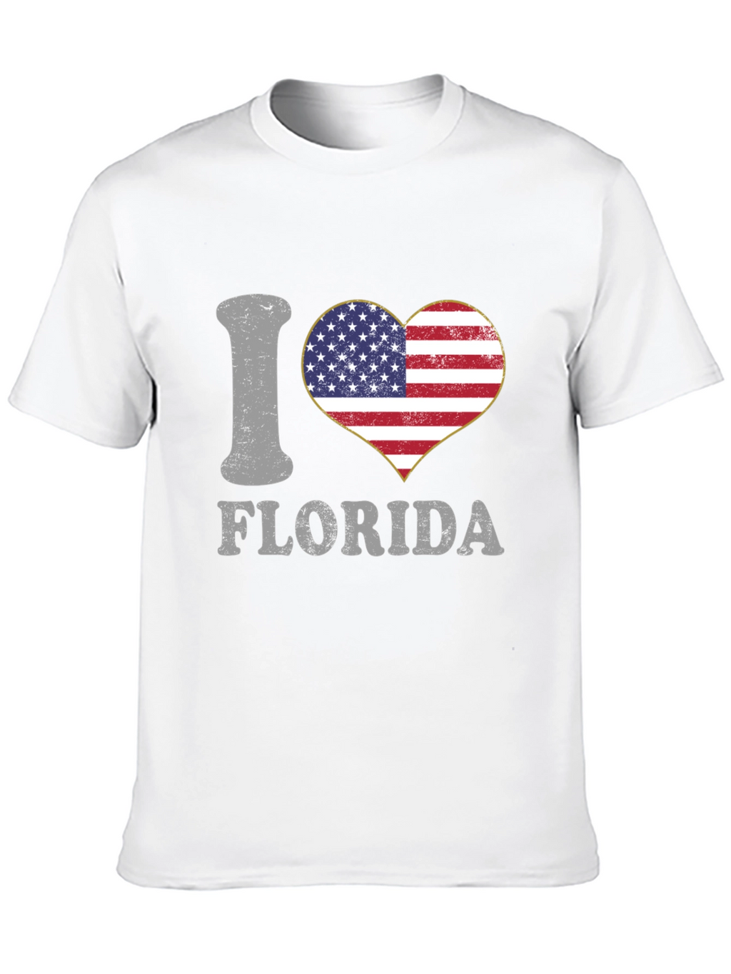 I Love Florida T-Shirt - Patriotic Design