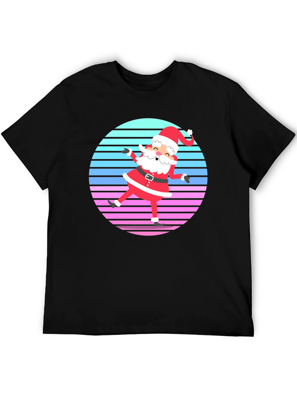 Retro Santa Graphic Tee - Holiday Cheer!