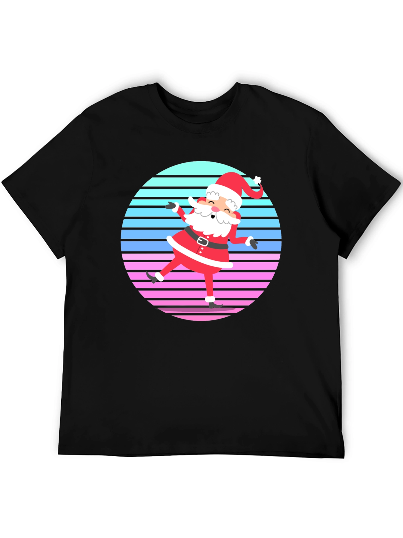 Retro Santa Graphic Tee - Holiday Cheer!