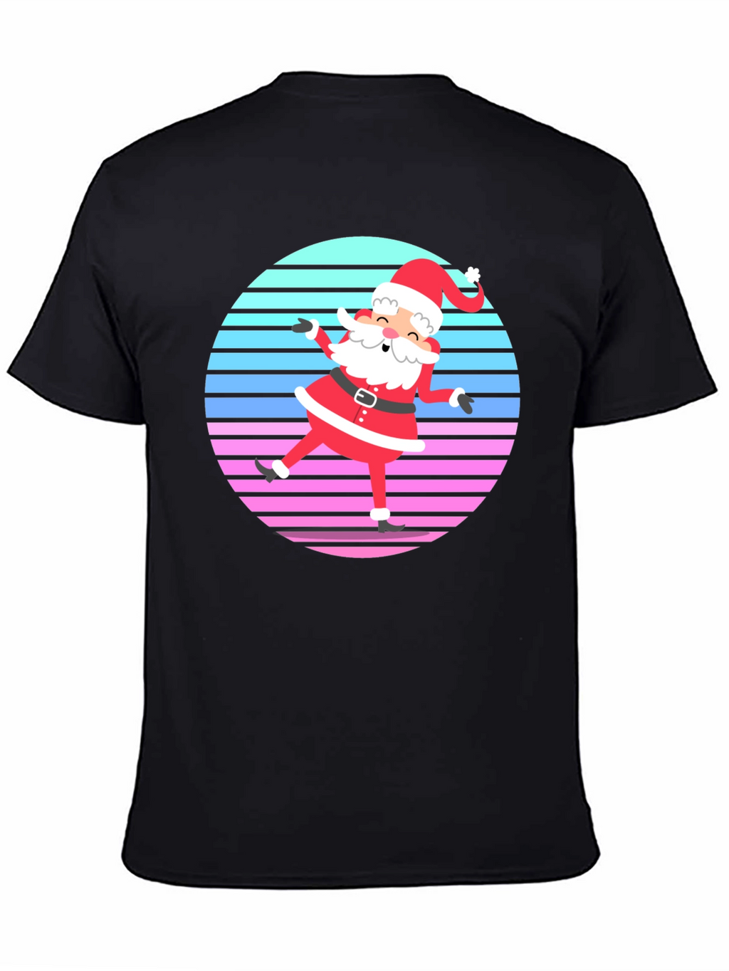 Retro Santa Graphic Tee - Holiday Cheer!