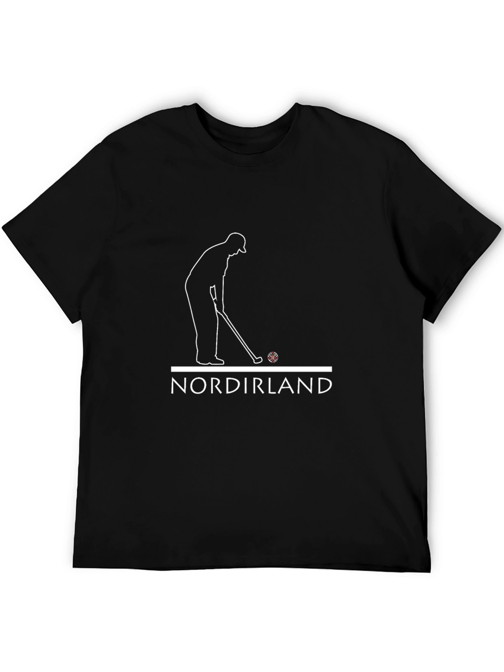 Nordirland Golf T-Shirt - Black Casual