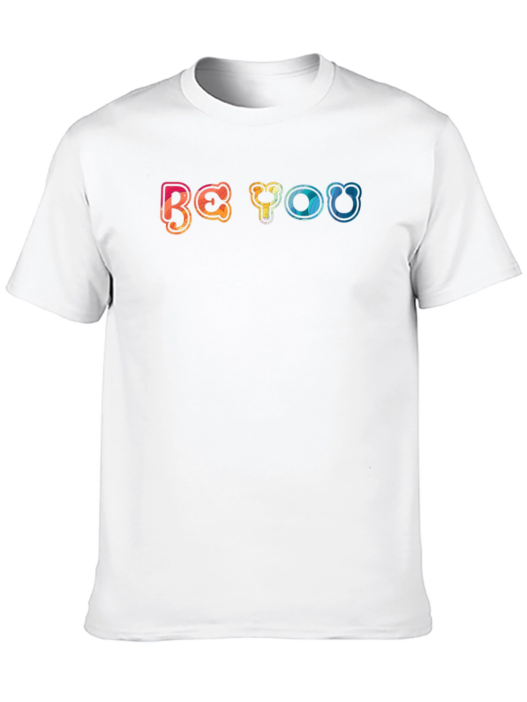 Be You Graphic Tee - Black Cotton Blend