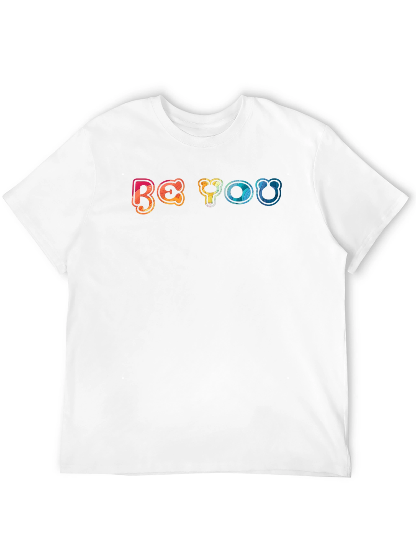 Be You Graphic Tee - Black Cotton Blend