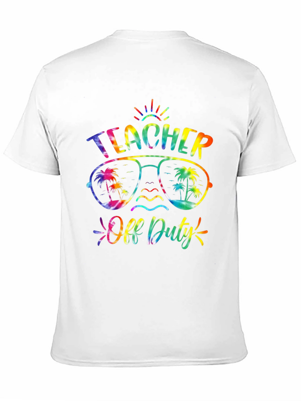 Teacher Off Duty Tie Dye Graphic Tee