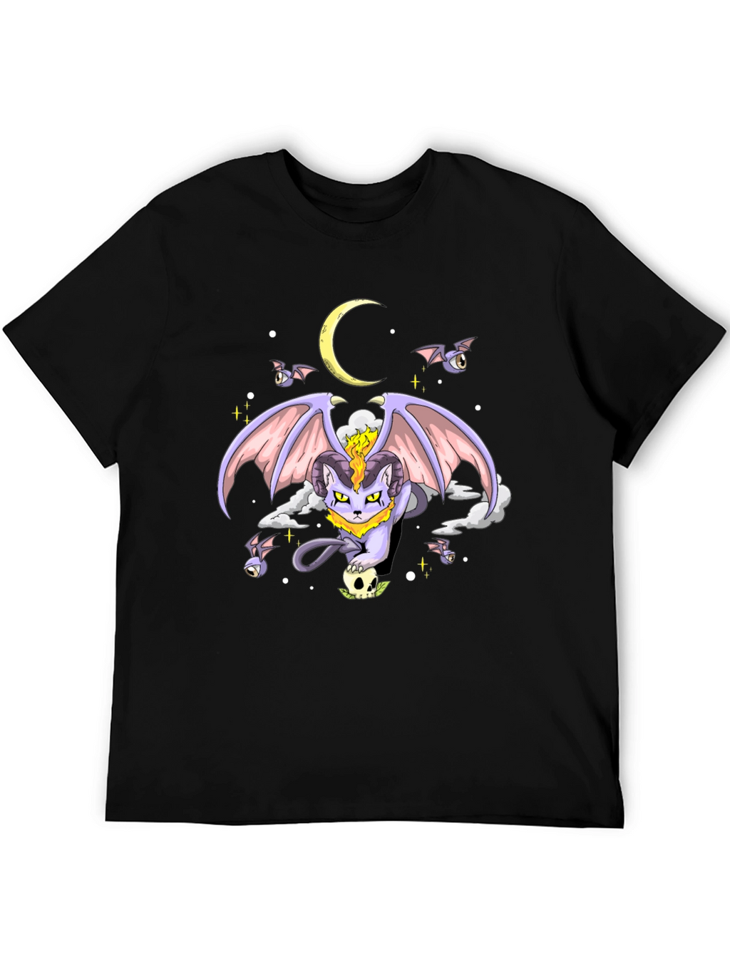 Gothic Cat Moon T-Shirt
