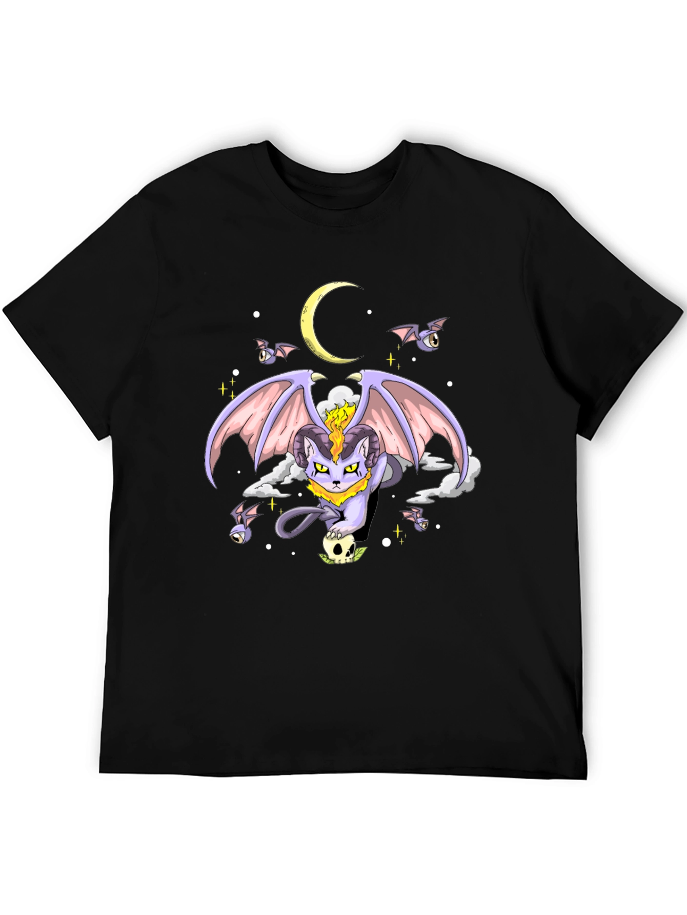 Gothic Cat Moon T-Shirt