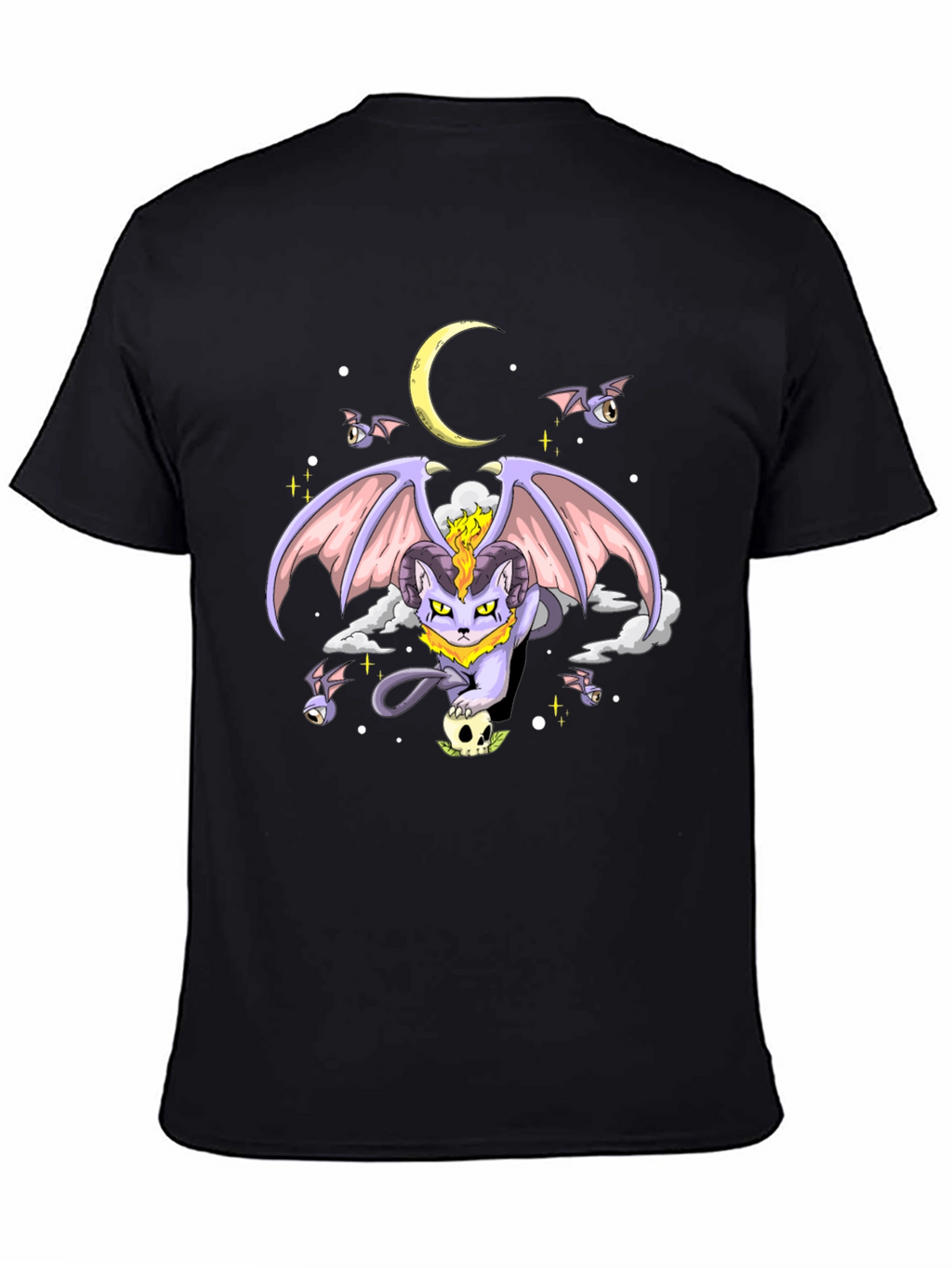 Gothic Cat Moon T-Shirt