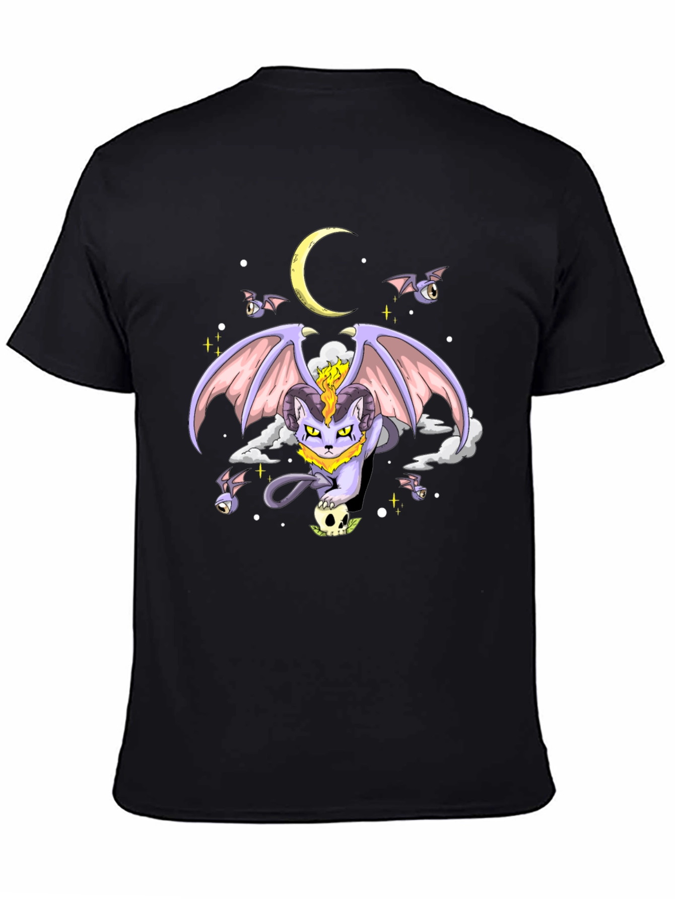 Gothic Cat Moon T-Shirt
