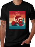 Triathlon Graphic Tee - Sporty Athlete Design