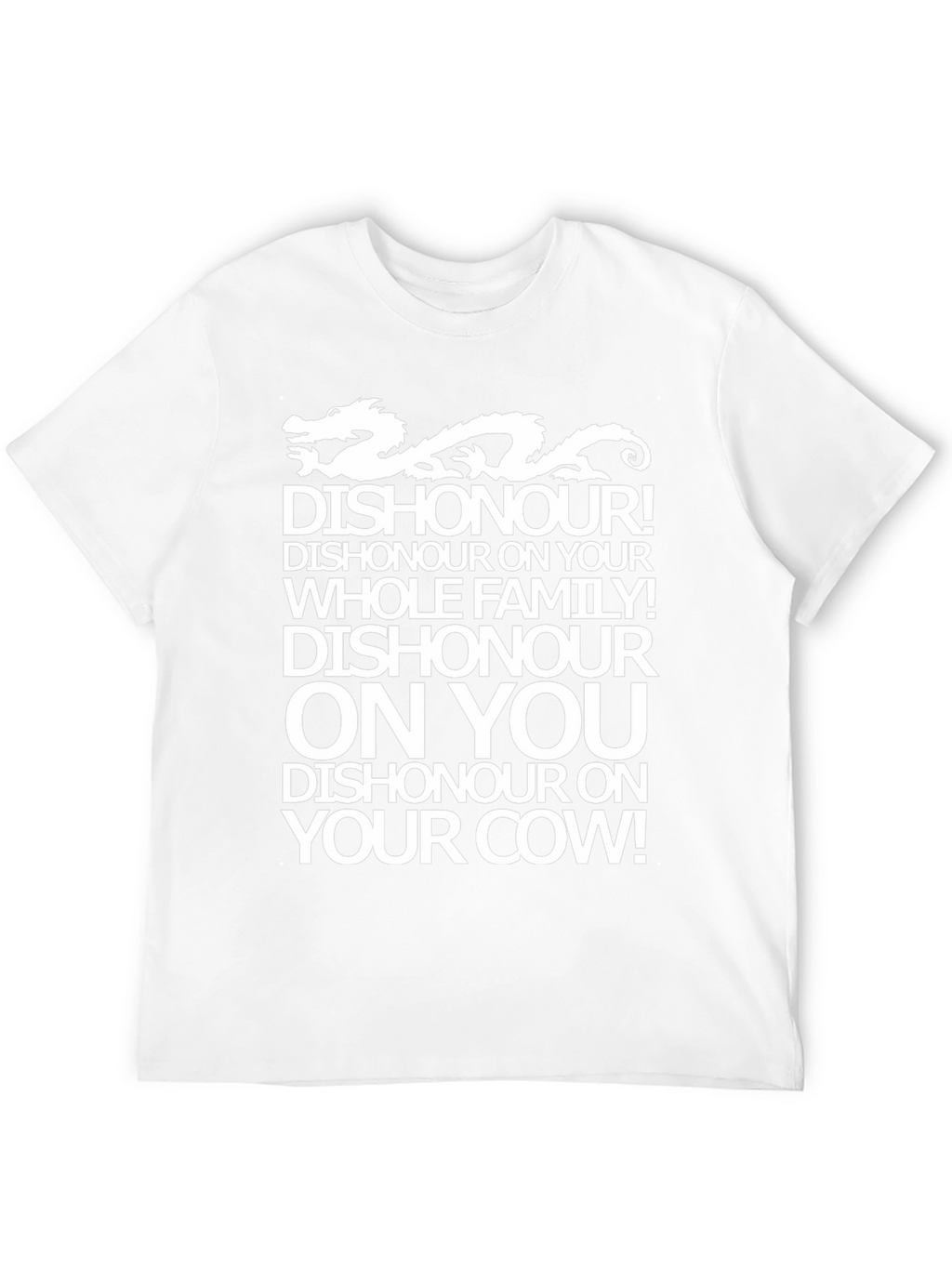 Dishonour Dragon Graphic T-Shirt - Funny Novelty Tee