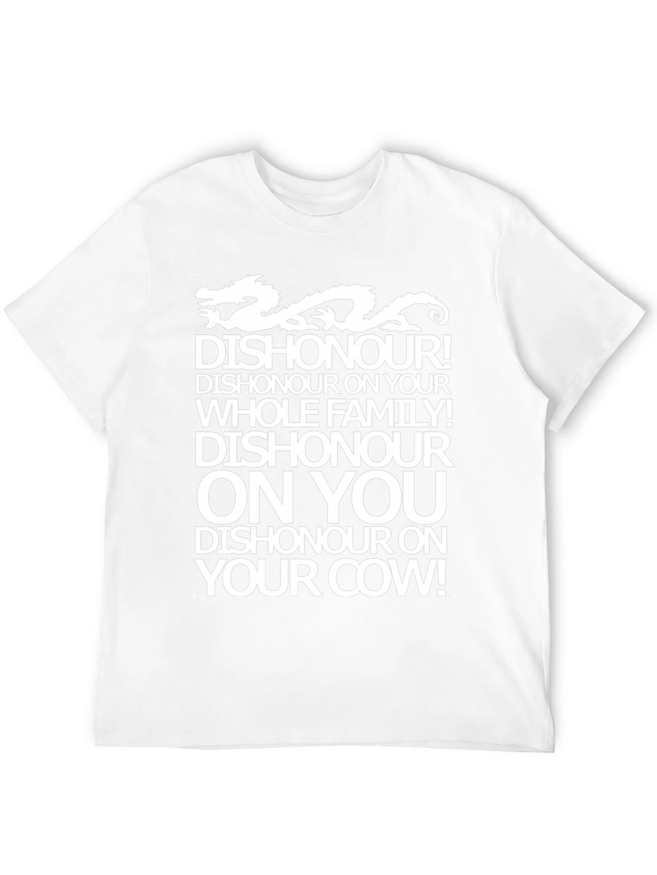 Dishonour Dragon Graphic T-Shirt - Funny Novelty Tee