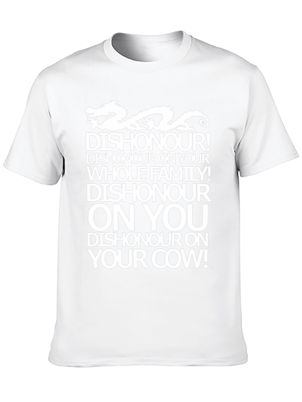 Dishonour Dragon Graphic T-Shirt - Funny Novelty Tee