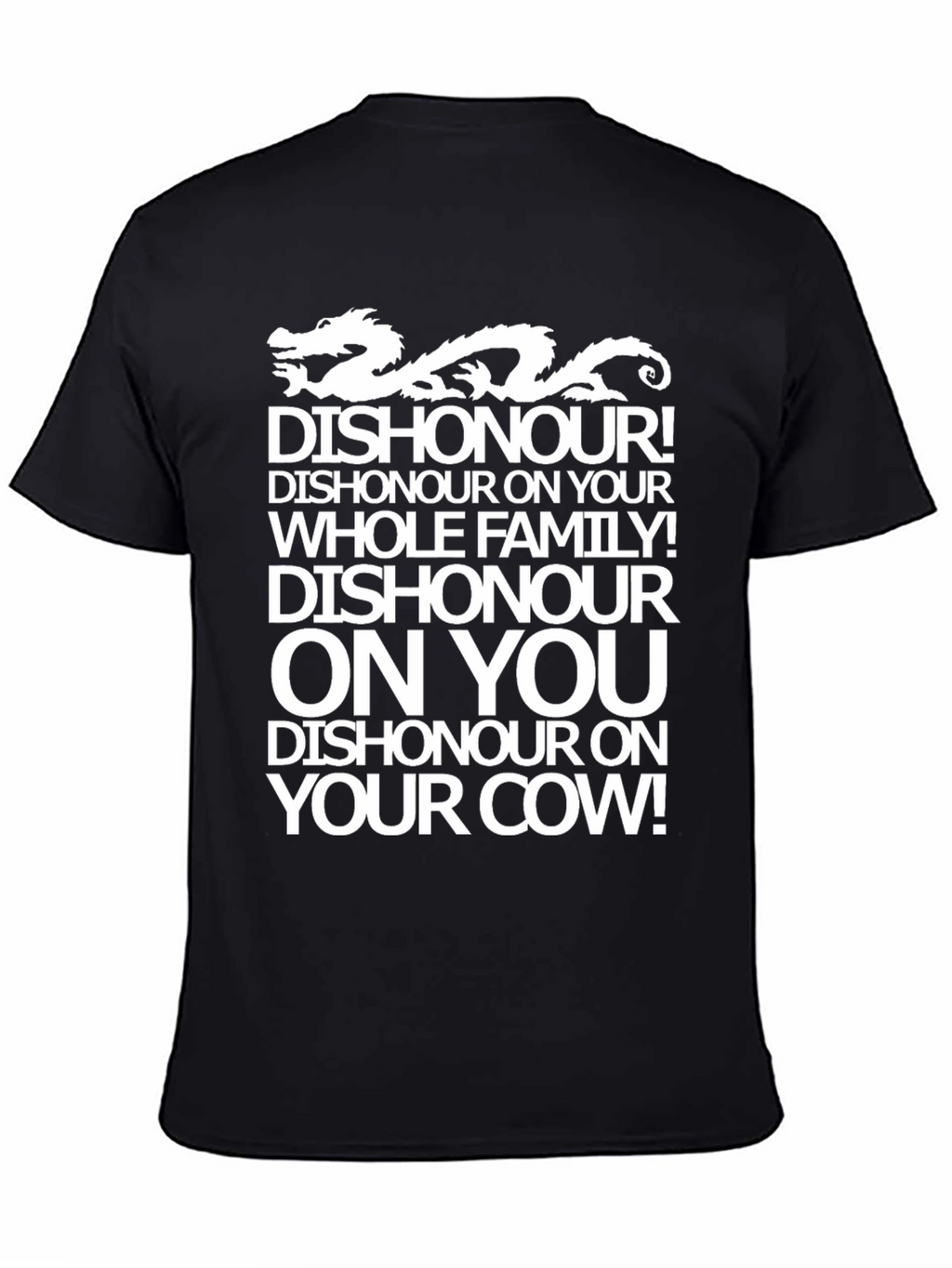 Dishonour Dragon Graphic T-Shirt - Funny Novelty Tee