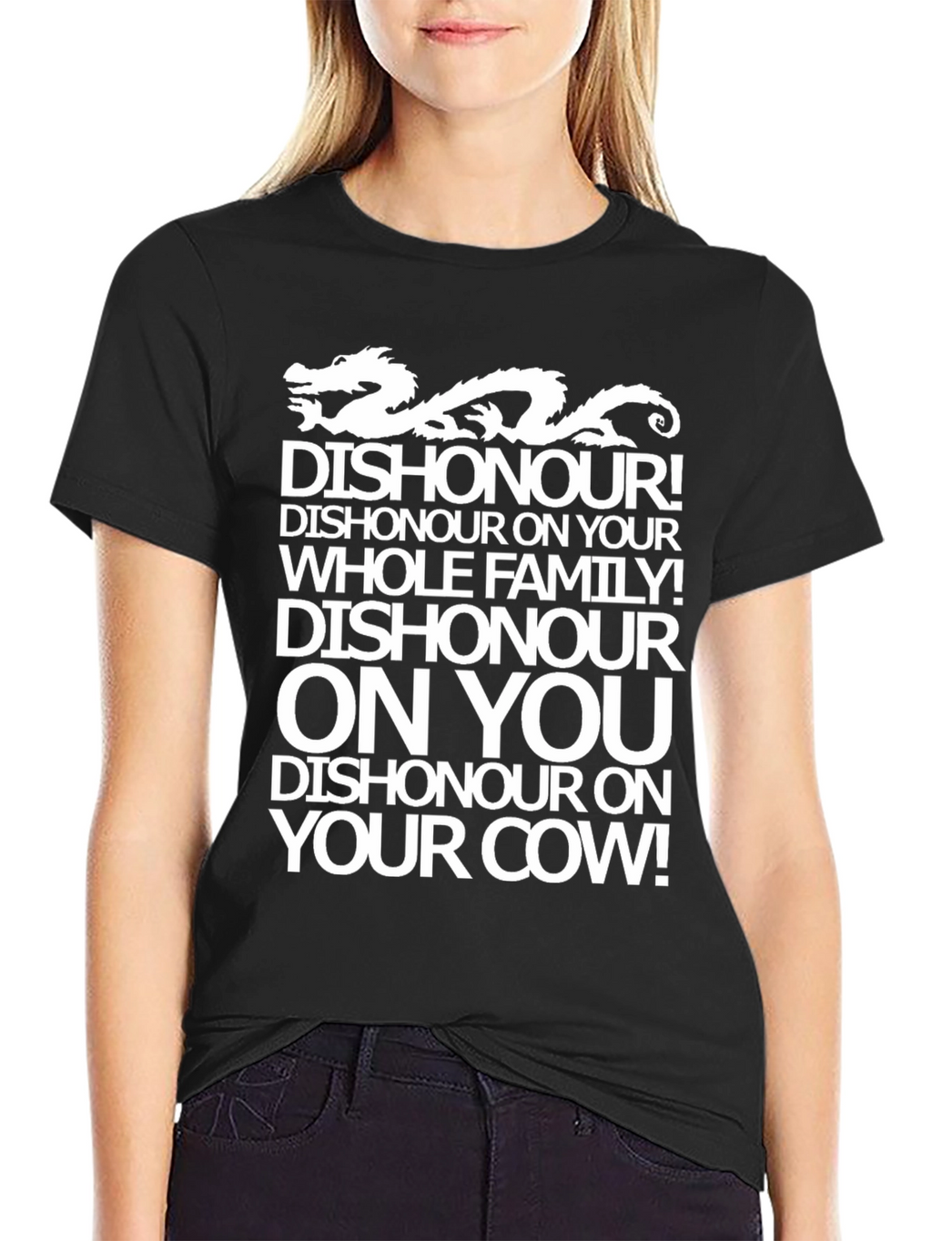 Dishonour Dragon Graphic T-Shirt - Funny Novelty Tee