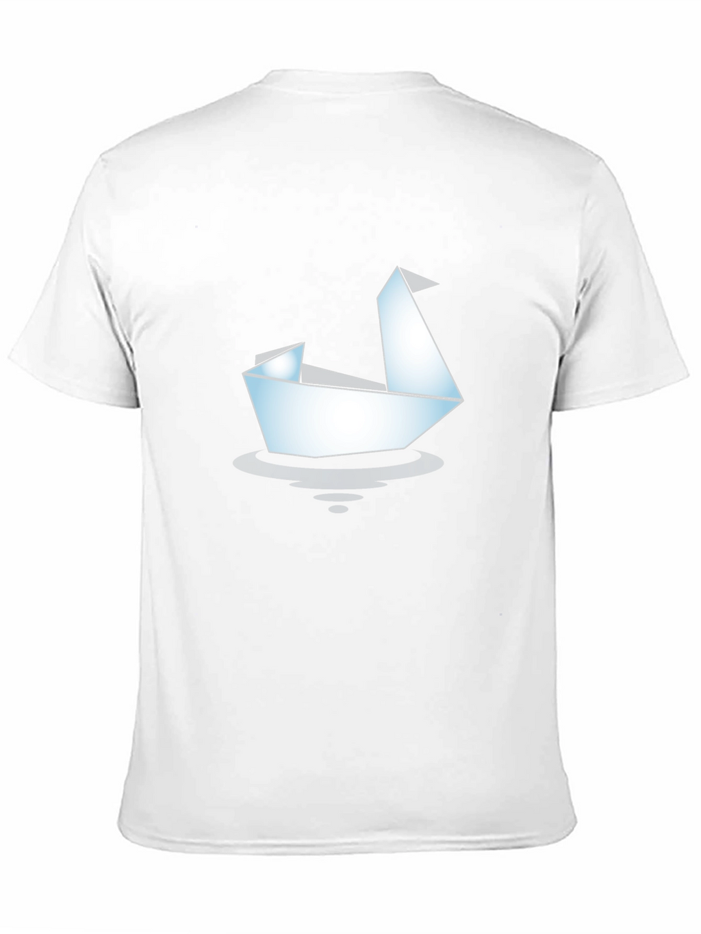 Origami Swan Graphic Tee - Black Cotton T-Shirt