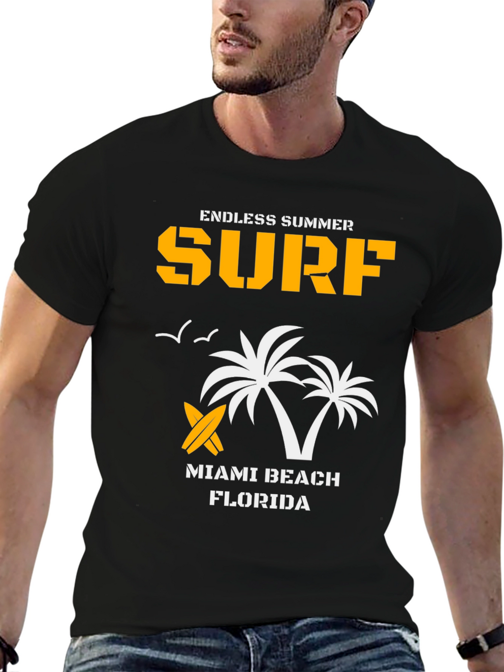 Endless Summer Surf T-Shirt - Miami Beach Florida