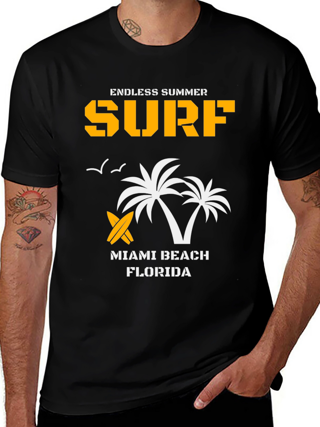 Endless Summer Surf T-Shirt - Miami Beach Florida