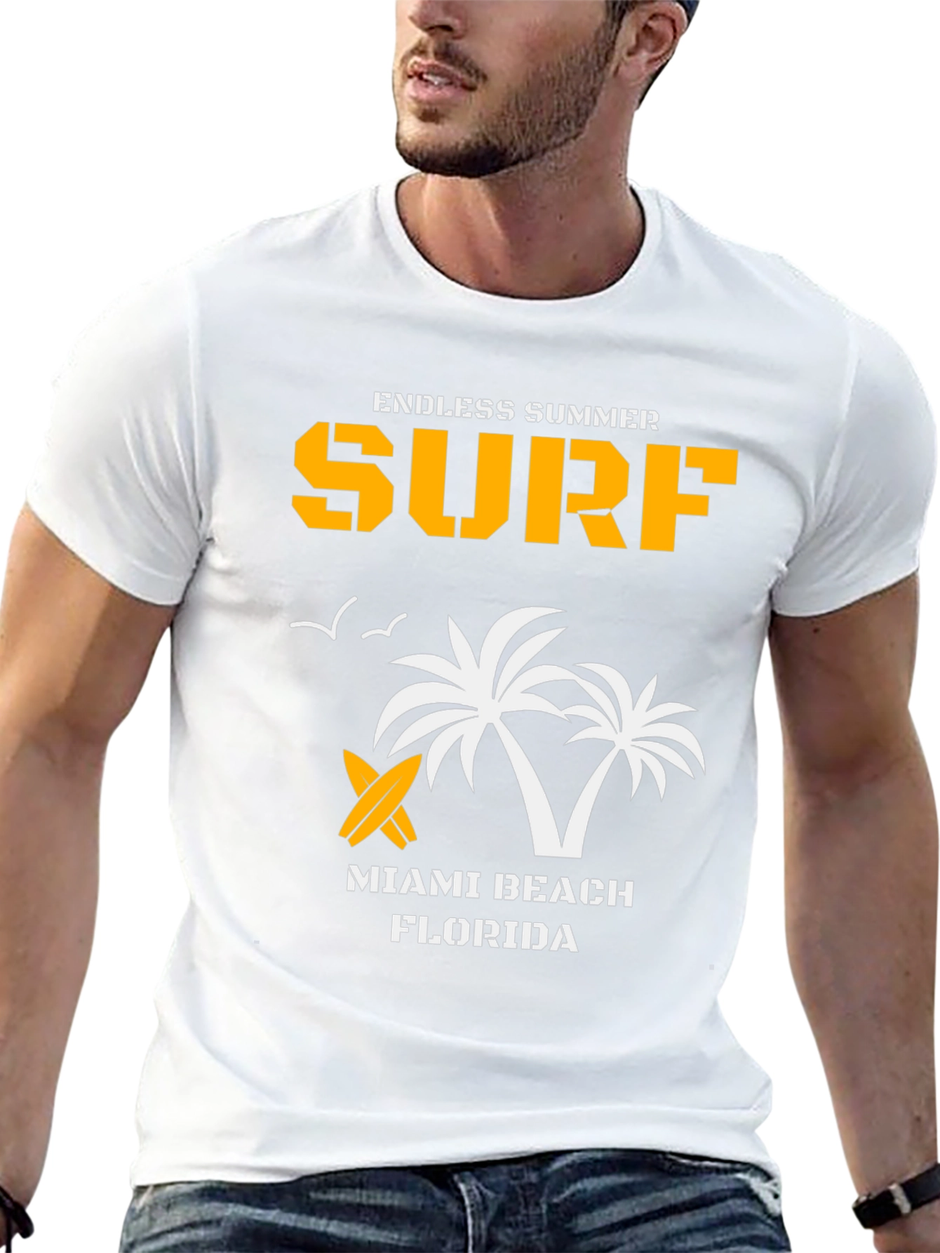 Endless Summer Surf T-Shirt - Miami Beach Florida