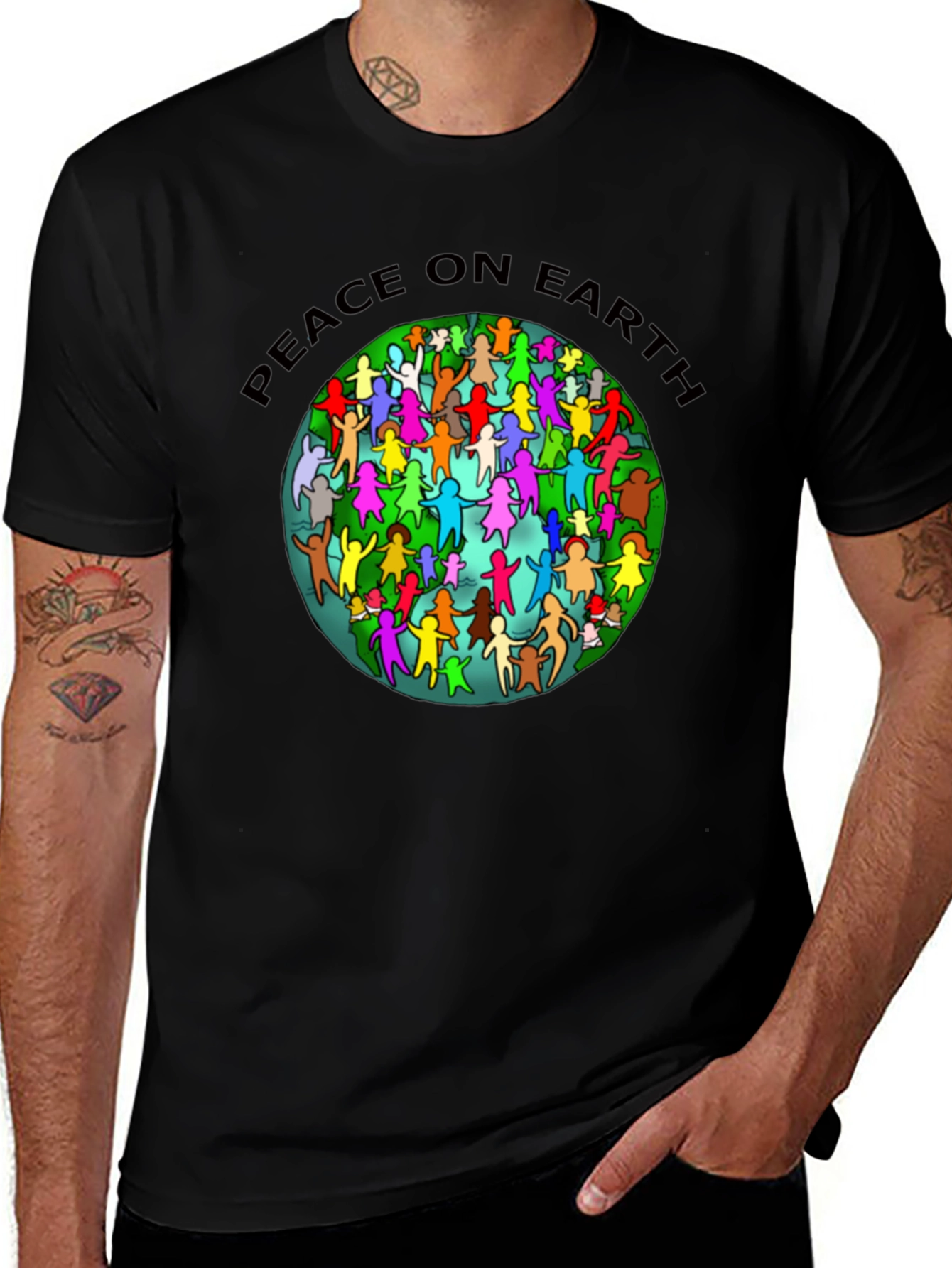 Peace On Earth T-Shirt - Unity and Global Harmony Design