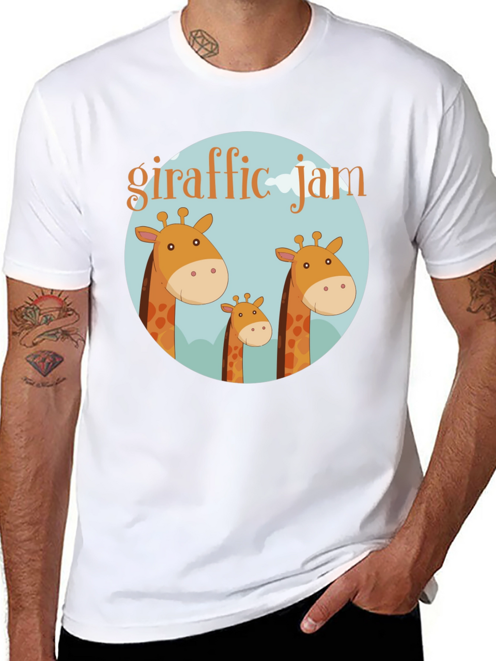 Giraffe Jam Graphic T-Shirt - Soft Cotton Tee