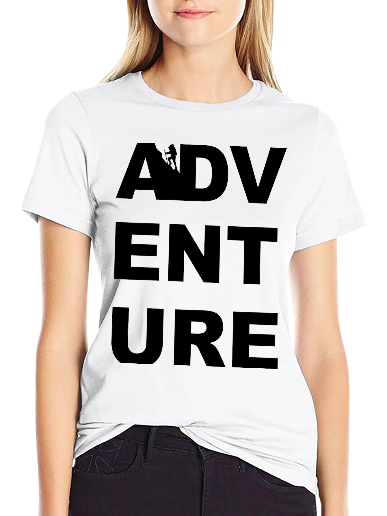 Adventure Awaits Graphic Tee - Black