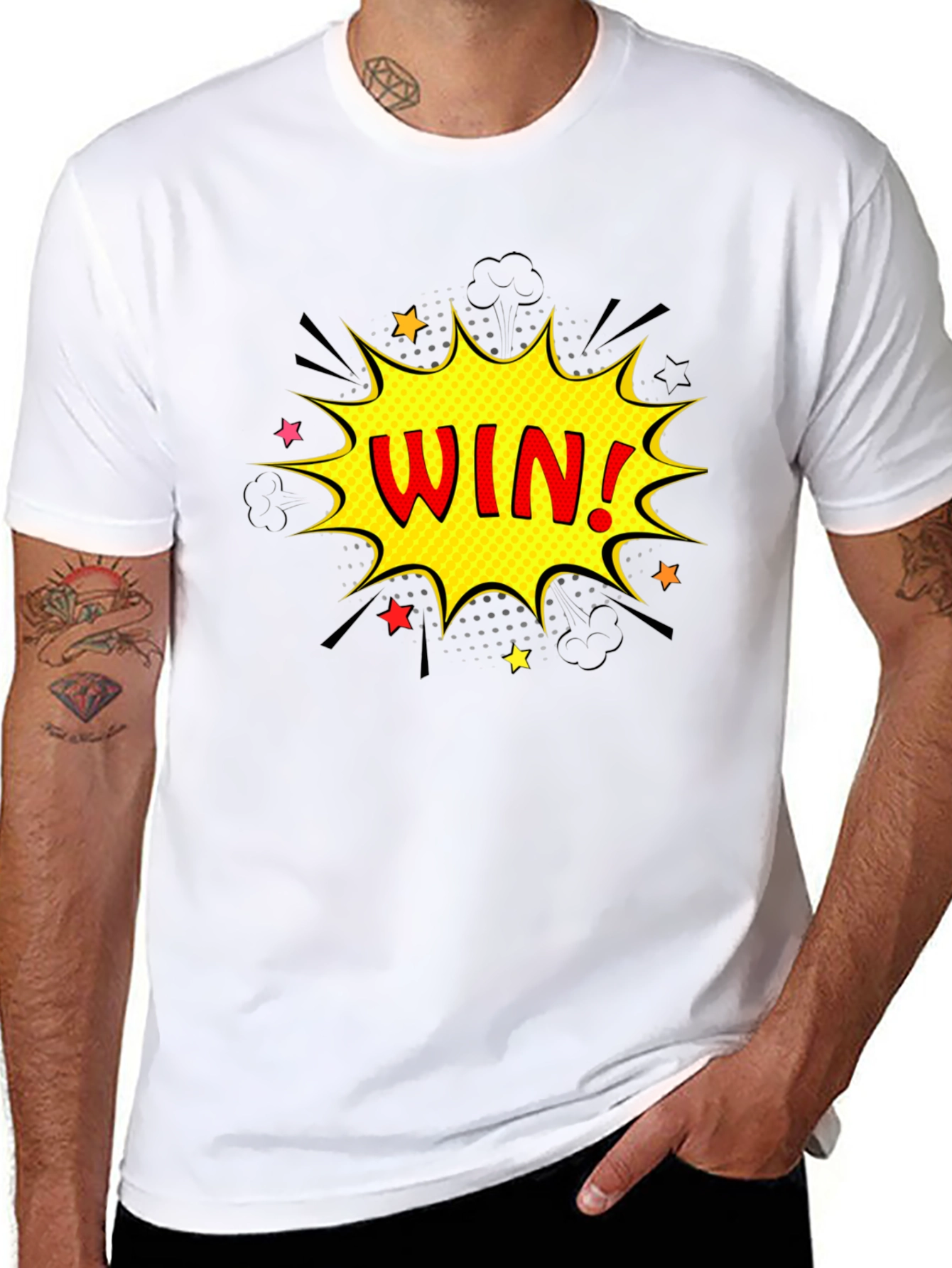 Comic Style WIN! Graphic Tee