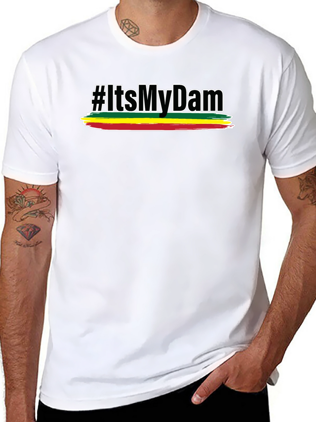 Rasta Pride T-Shirt - #ItsMyDam Reggae Style Tee