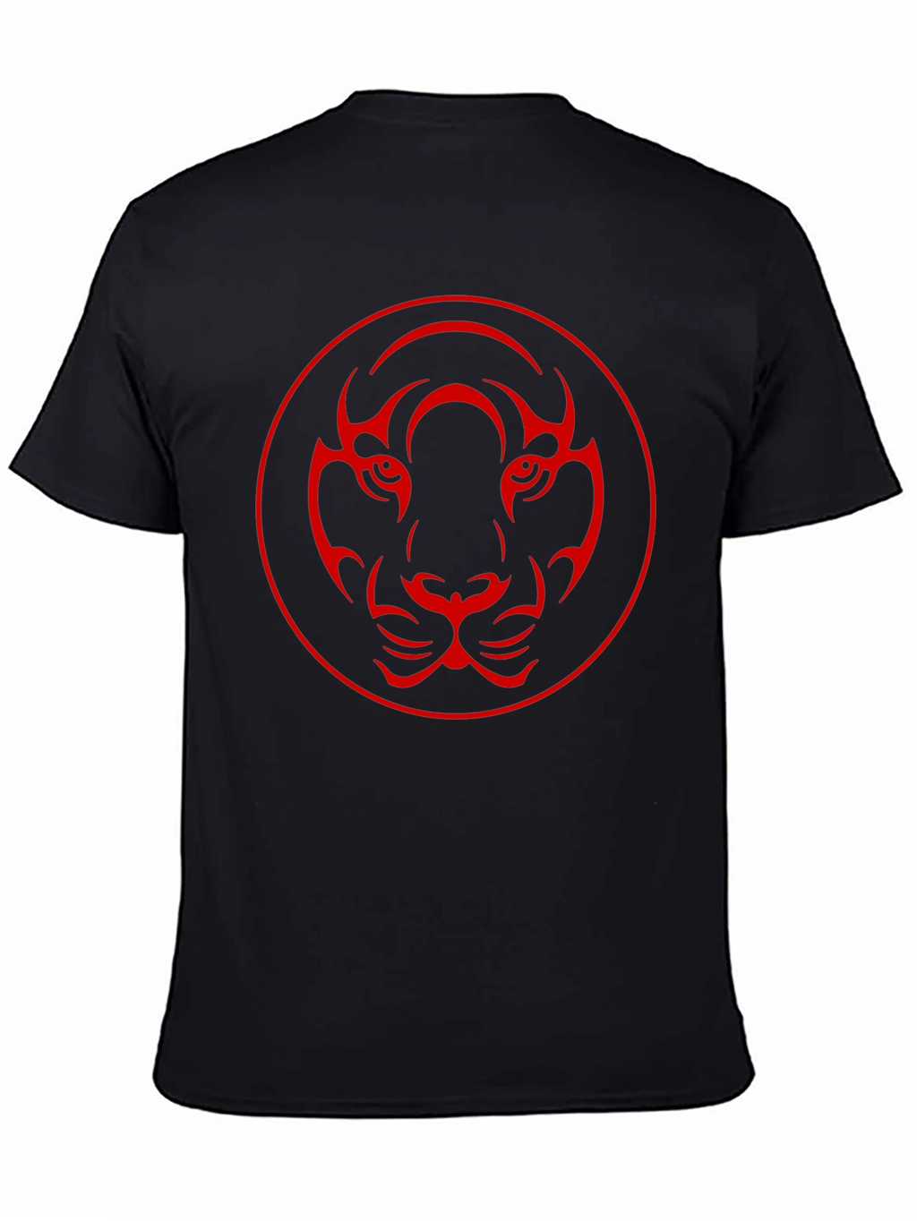 Tribal Lion Graphic Black T-Shirt