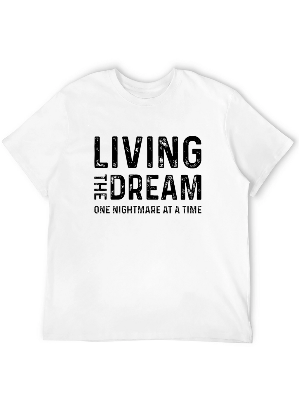 Living the Dream Black Graphic T-Shirt