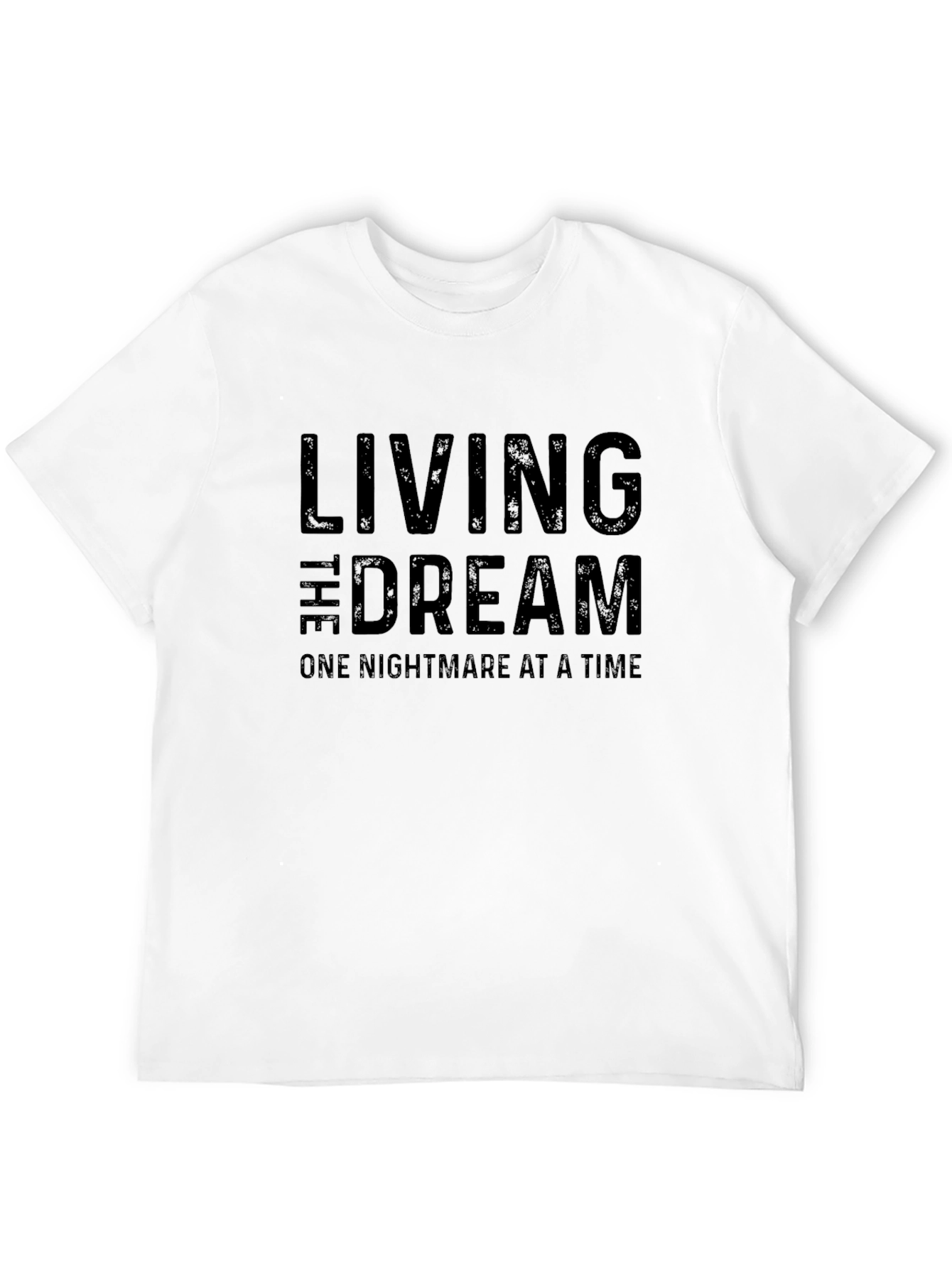 Living the Dream Black Graphic T-Shirt