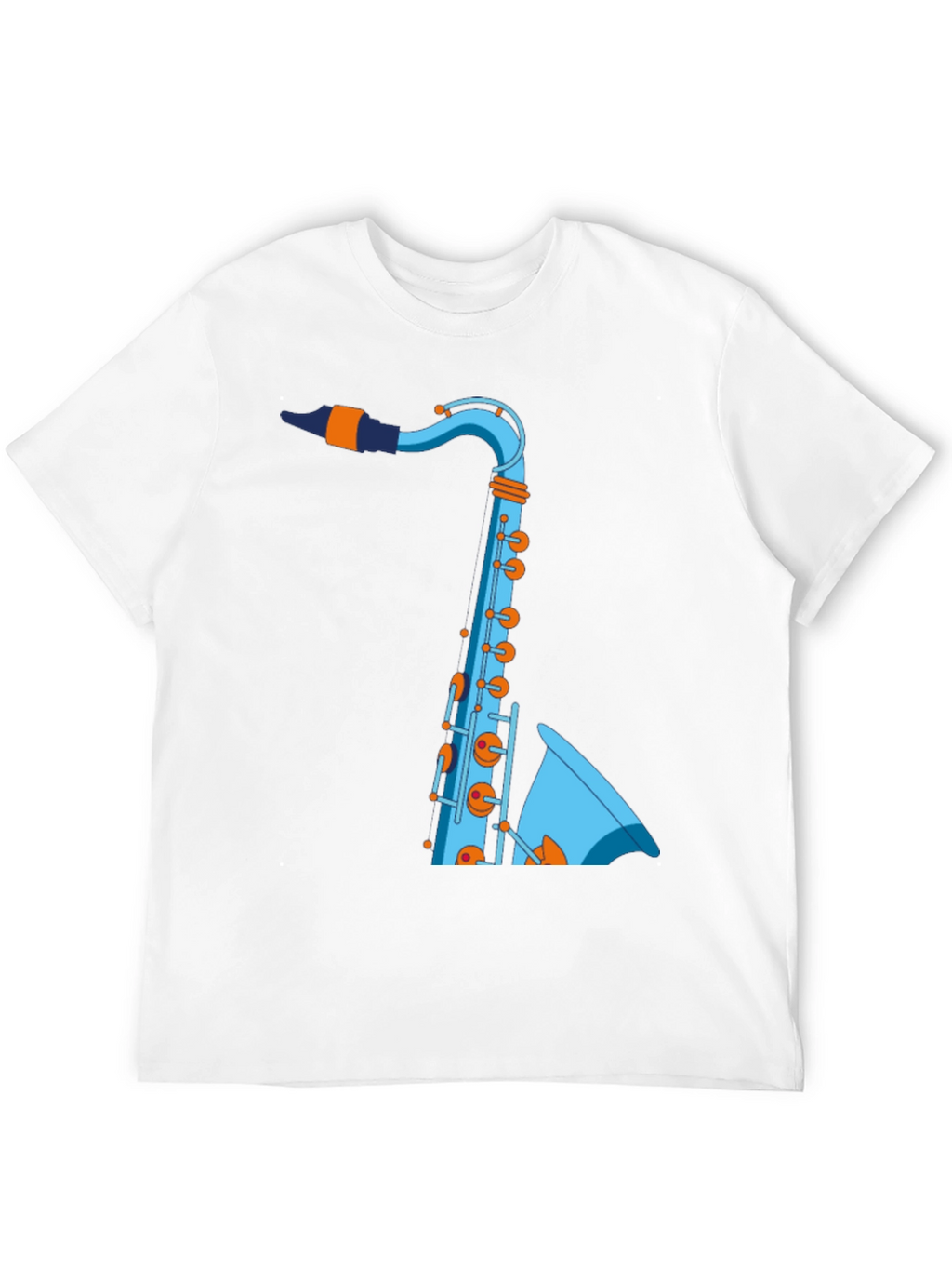 Saxophone Graphic T-Shirt - Cool Music Tee