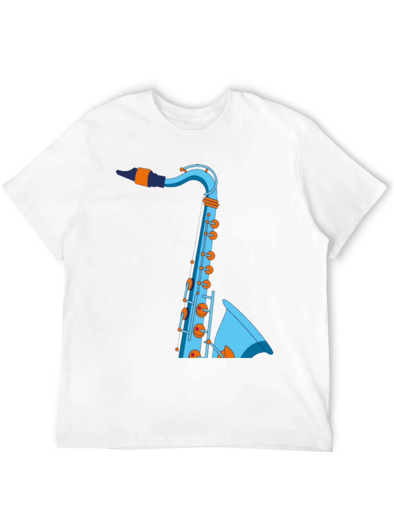 Saxophone Graphic T-Shirt - Cool Music Tee