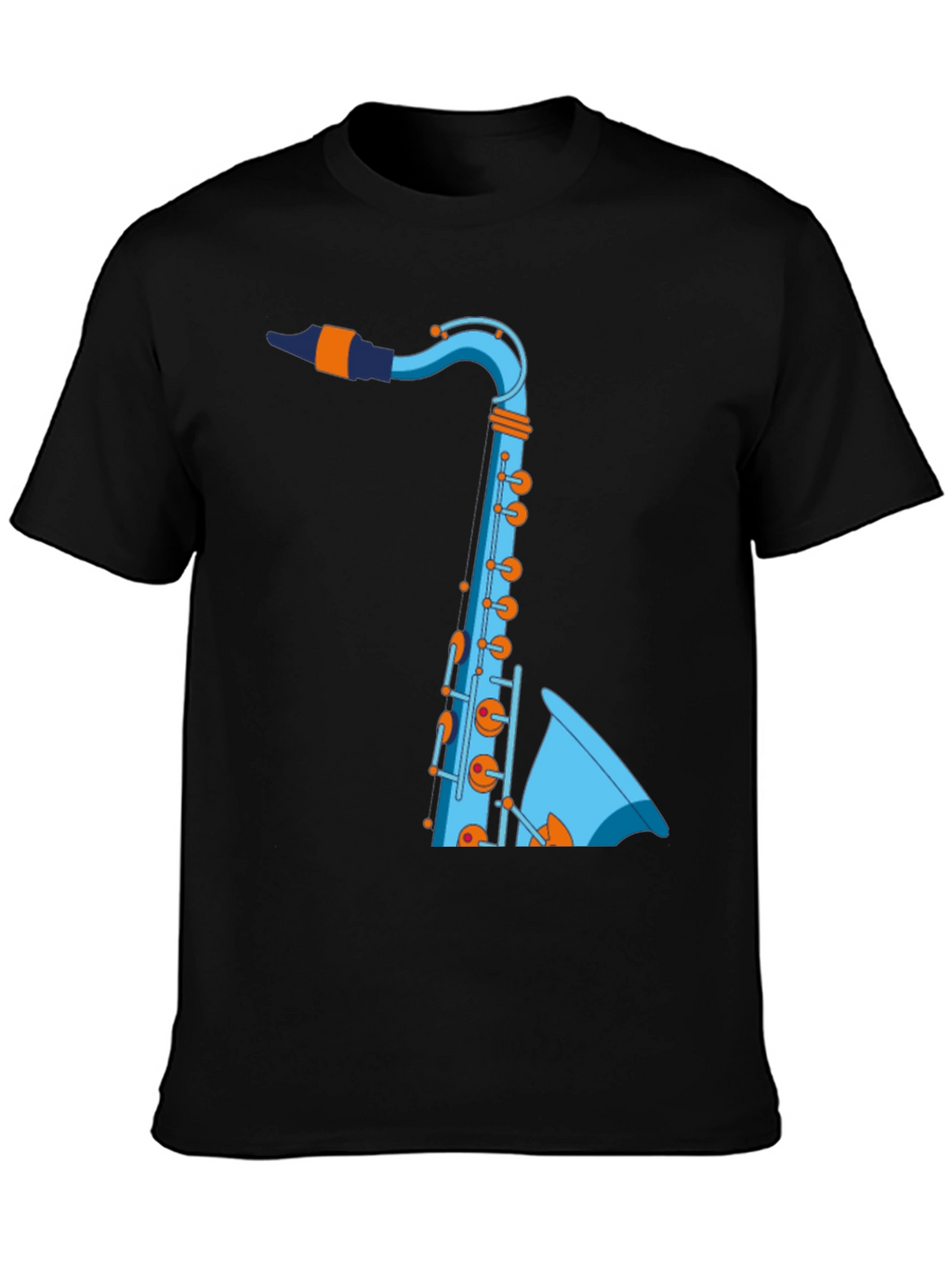 Saxophone Graphic T-Shirt - Cool Music Tee