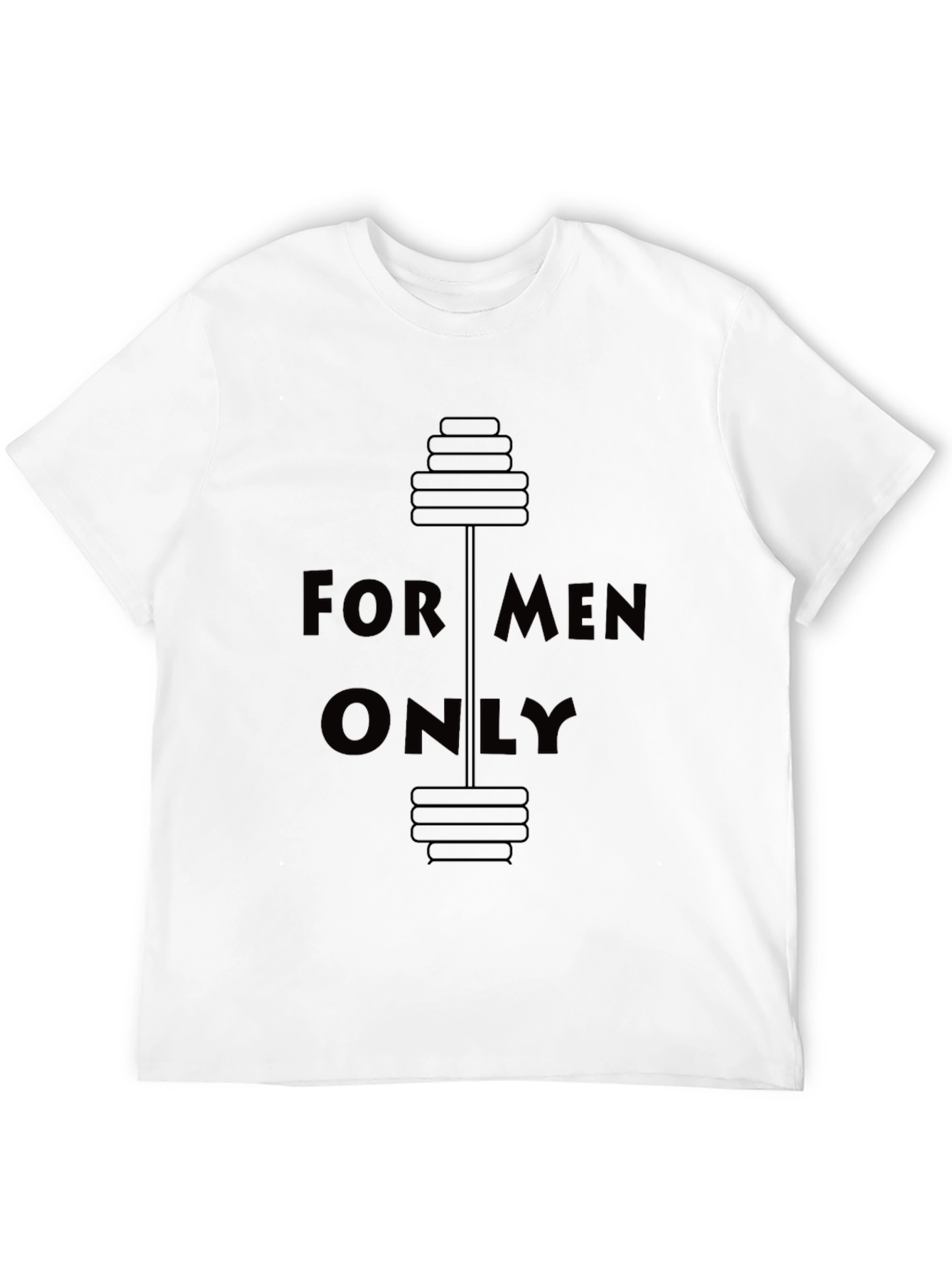 For Men Only Gym Black T-Shirt