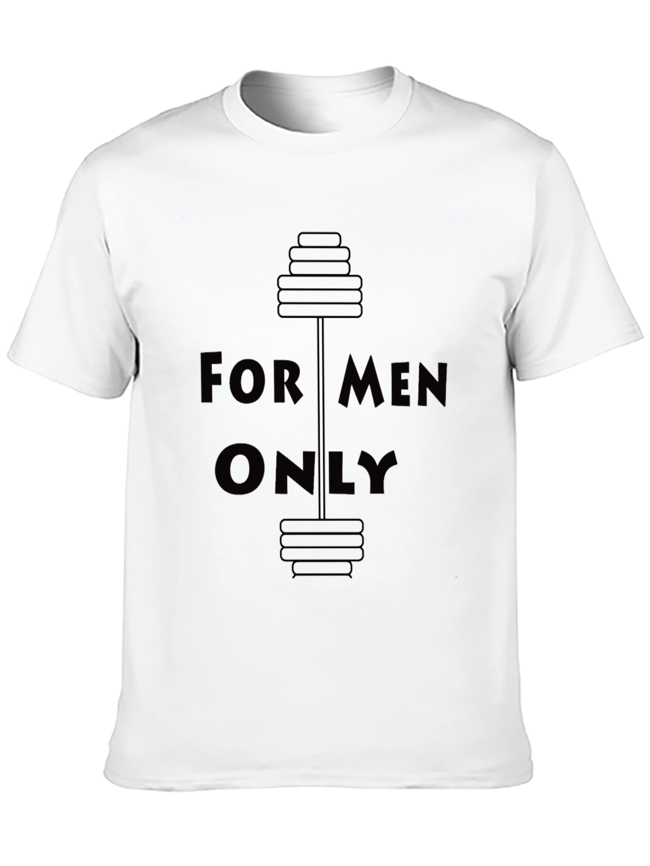 For Men Only Gym Black T-Shirt