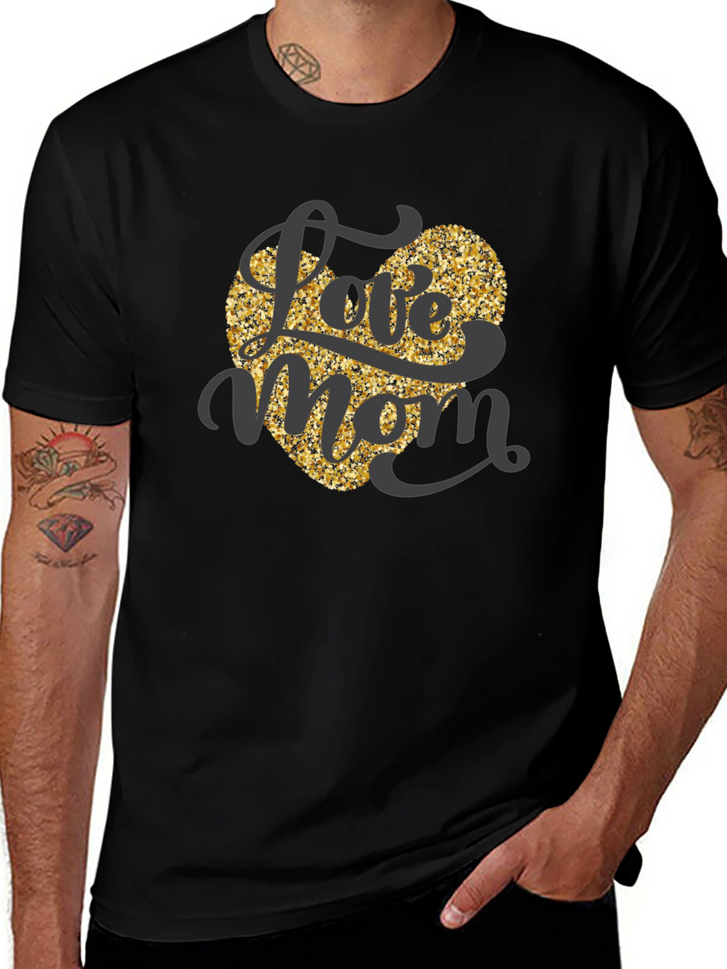 Love Mom Heart T-Shirt