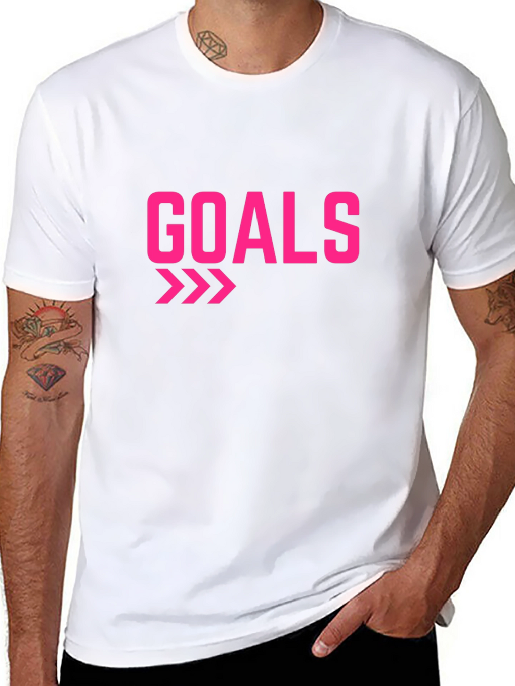 Goals Graphic T-Shirt - Black