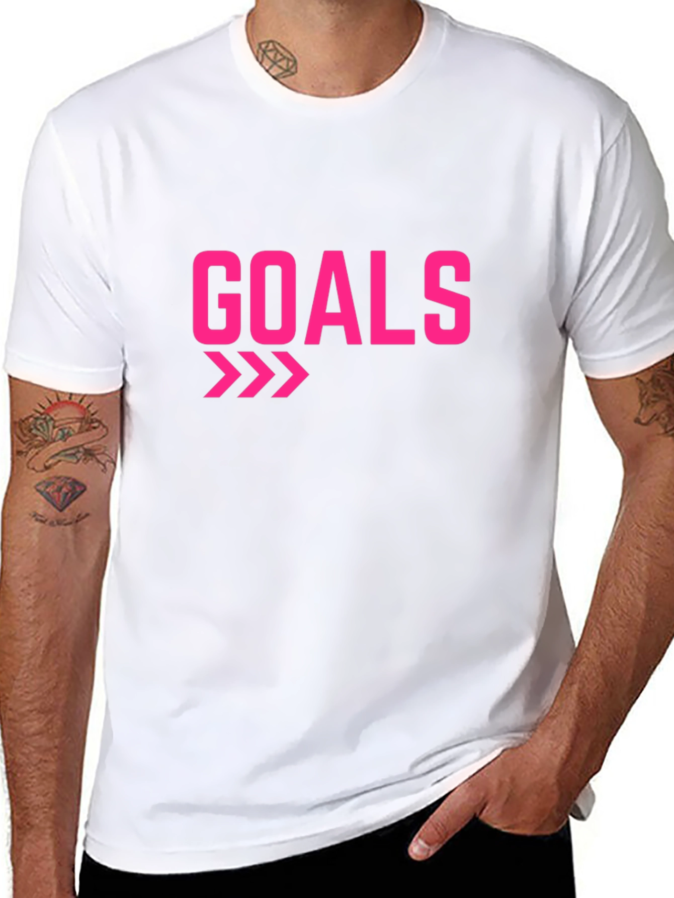 Goals Graphic T-Shirt - Black