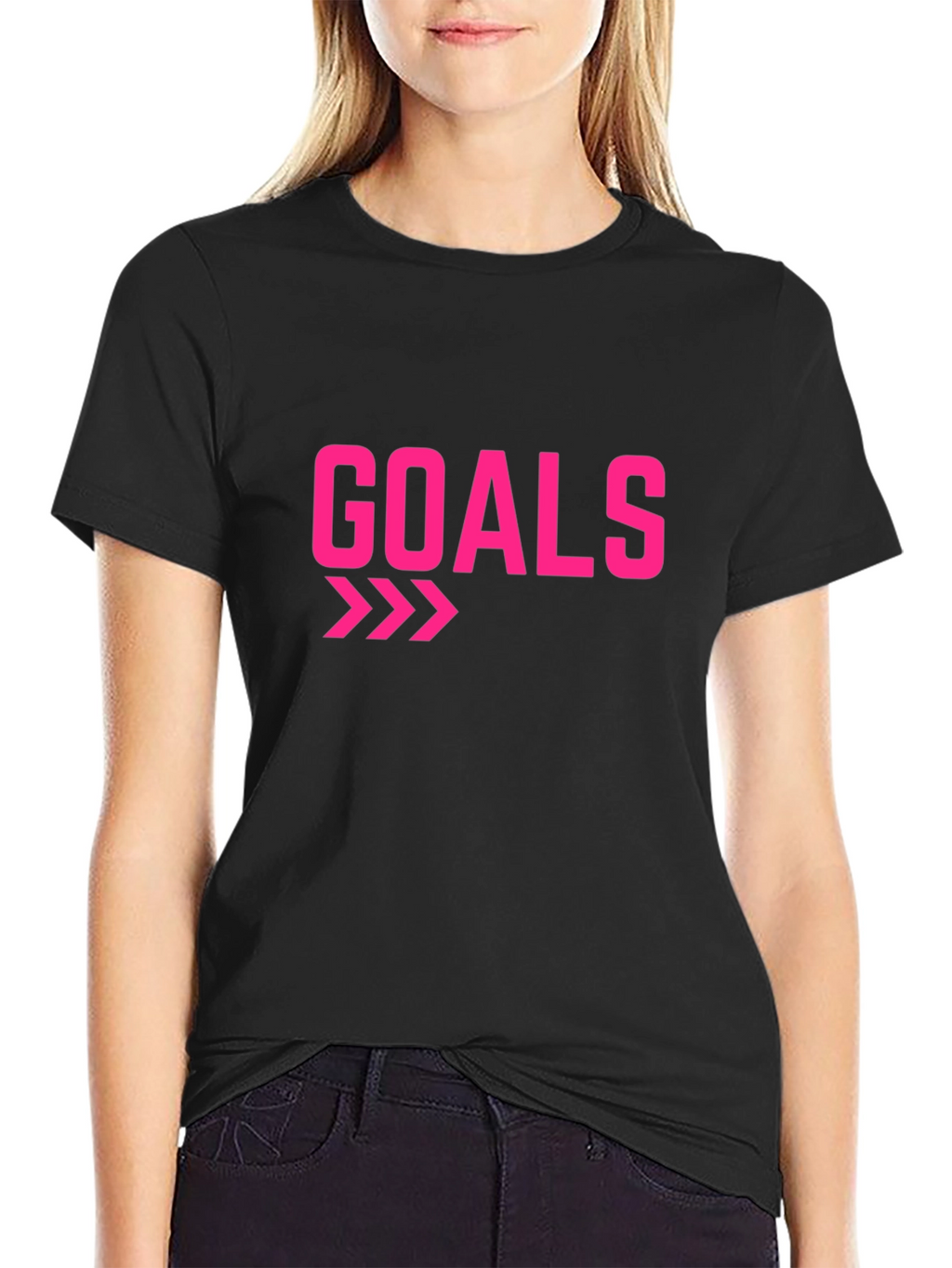 Goals Graphic T-Shirt - Black