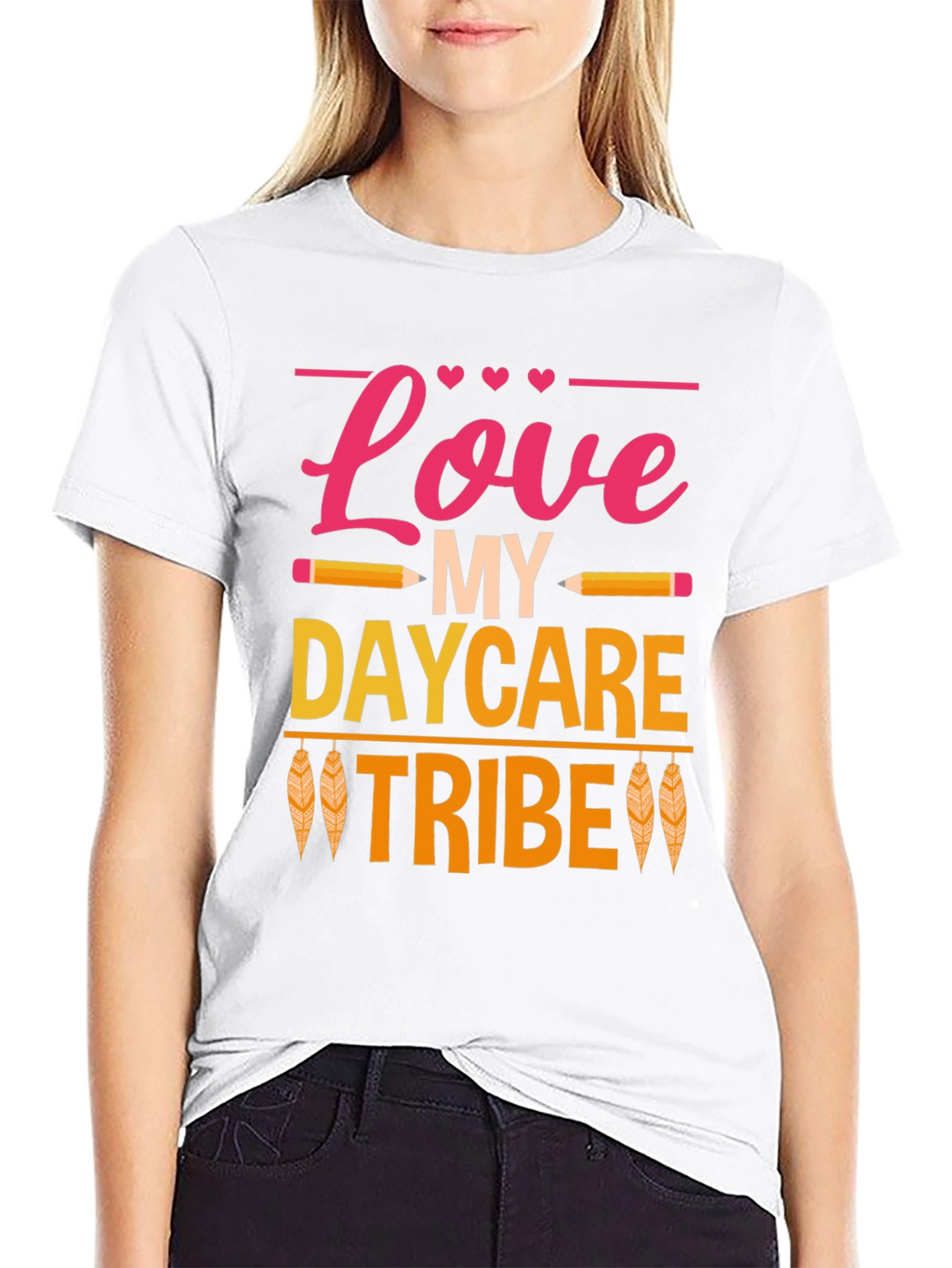 Love My Daycare Tribe Black T-Shirt
